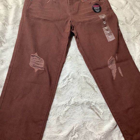 NWT aeropostale rust distressed ankle jegging size 8 - Picture 4 of 8